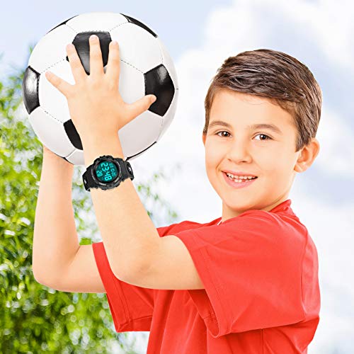 Reloj deportivo niños EUCOCO con alarma LED e impermeable, el regalo ideal de cumpleaños. 5