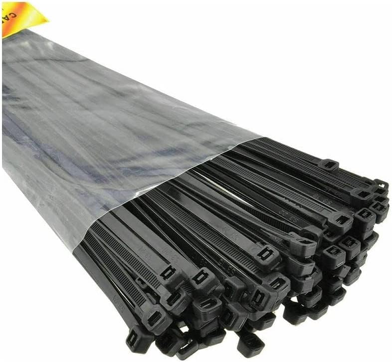 modaleo 200, 400 Pack of Black Cable Ties, 240mm x 5mm, 9.5" Premium Tie Wraps, Strong Nylon Zip Ties (600 Cable Ties Black)