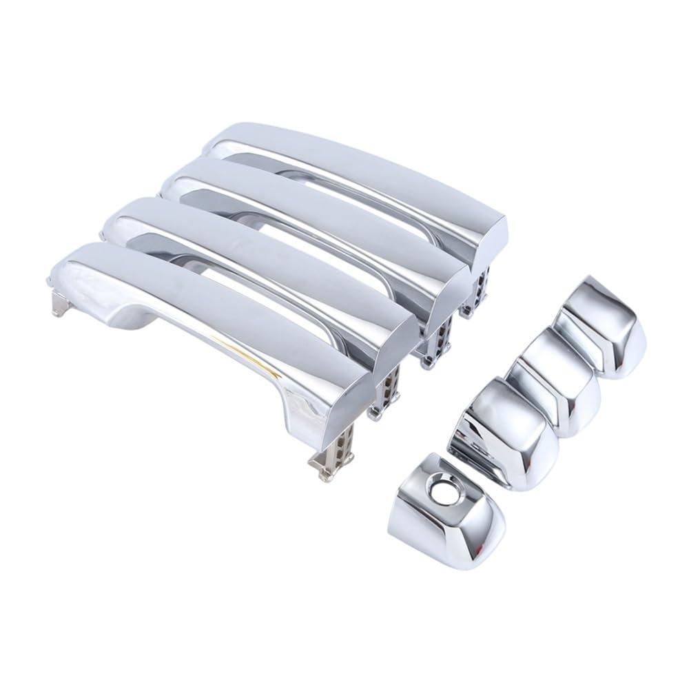 Mhtgd Silver Plating Plastic 1Set/4Pcs Door Handle Chrome 69211-60090 Exterior Pull Parts For 4Runner For Gx460 For Land For Cruiser 2010-2018