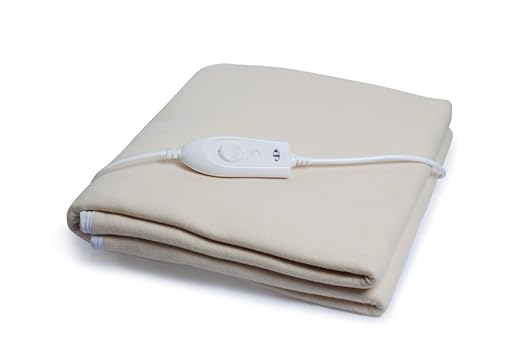 Expressions Polar Electric Bed Warmer – Electric Under Blanket – Single Bed Size (150cms x 80cms) with 3 Heat Settings & Dual Safety Feature with Over Heat Protection – Color: Skin Brown at Rs. 1799
