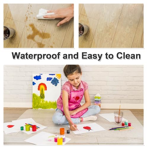 100pointONE Office Chair Mat for Hardwood Floor - 44" x 58" Clear Floor Protector Mat for Office Chair On Hardwood, Large Desk Chair Mat for Home & Office, Easy Glide Plastic Chair Mat by 100pointONE - Used condition - Image 6