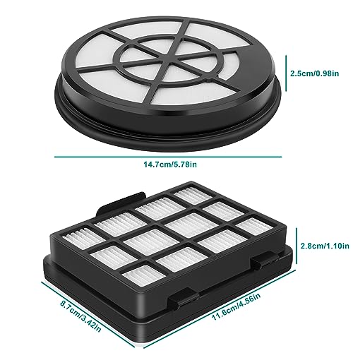 BZ152EF Filter Zubehör für Bosch Serie 2 Staubsauger BGC05A220A, BGC05A320, BGC05A322, BGC05AAA1,BGS05A221, BGS05A222, BGS05AAA2/01, BGS05A220/02-2x Hepa-Filter Motorschutzfilter + 2x Abluftfilter