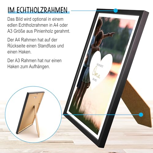 OWLBOOK® Personalisierte Geschenke für Oma - Fotogeschenke zum Geburtstag | Herz | Papier – Ansicht 2