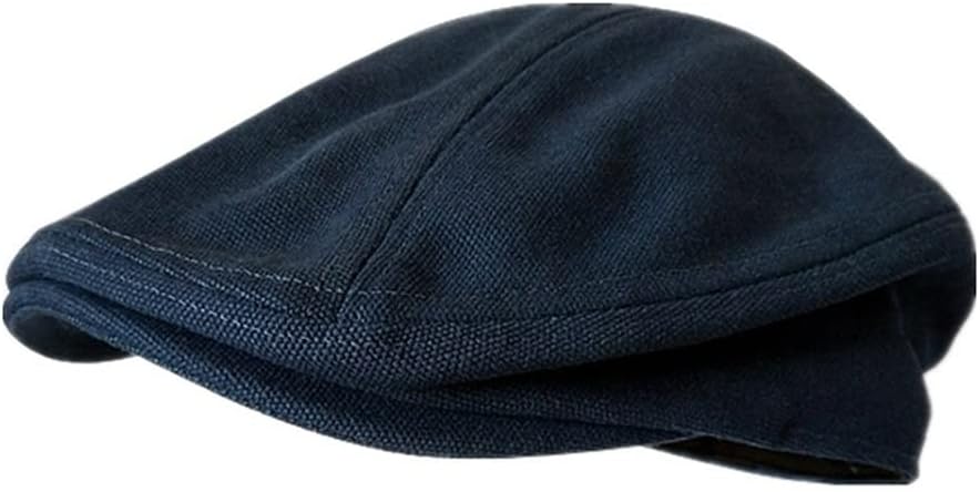 VIDI Irish Cap Spring Canvas Flat Men Burgundy Beret Hat Cotton Ivy Male Vintage