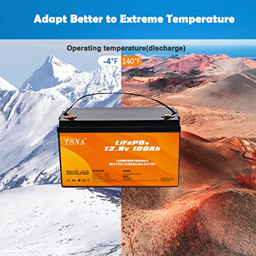 Lifepo4 Battery 12V 100Ah, Lithium Iron Phosphate Battery, For Solar Power Energy Storage System, Ups, Rv Lithium Ion Battery, Up To 5000 Deep Cycle #TOP1