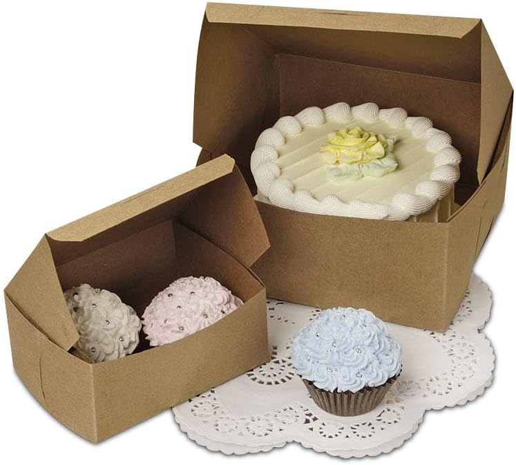 200ea - 8 X 8 X 3 Kraft Cake & Pie Box
