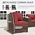 Amopatio 12-Piece Outdoor Sectional Furniture Set Brown Rattan Wicker Sofa Set with Glass Top Table and Waterproof Covers,Wine Cushions