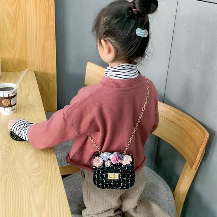 Flower Girls' Small Handbags (Black)2