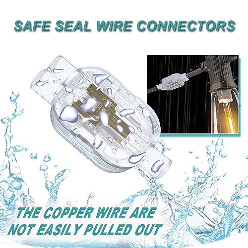 Image of Quick Inserted IP68 Moisture Guard Weatherproof Single-core Cable Junction Box for 0.5mm - 4mm Hard Wire Lawn Mower Swimming Pools and Other Applications (B12 10pcs)