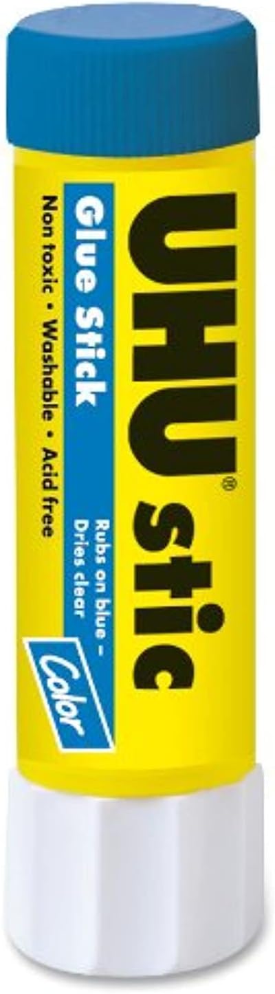 Saunders UHU Glue Stick, 0.29 oz., Purple (99601)