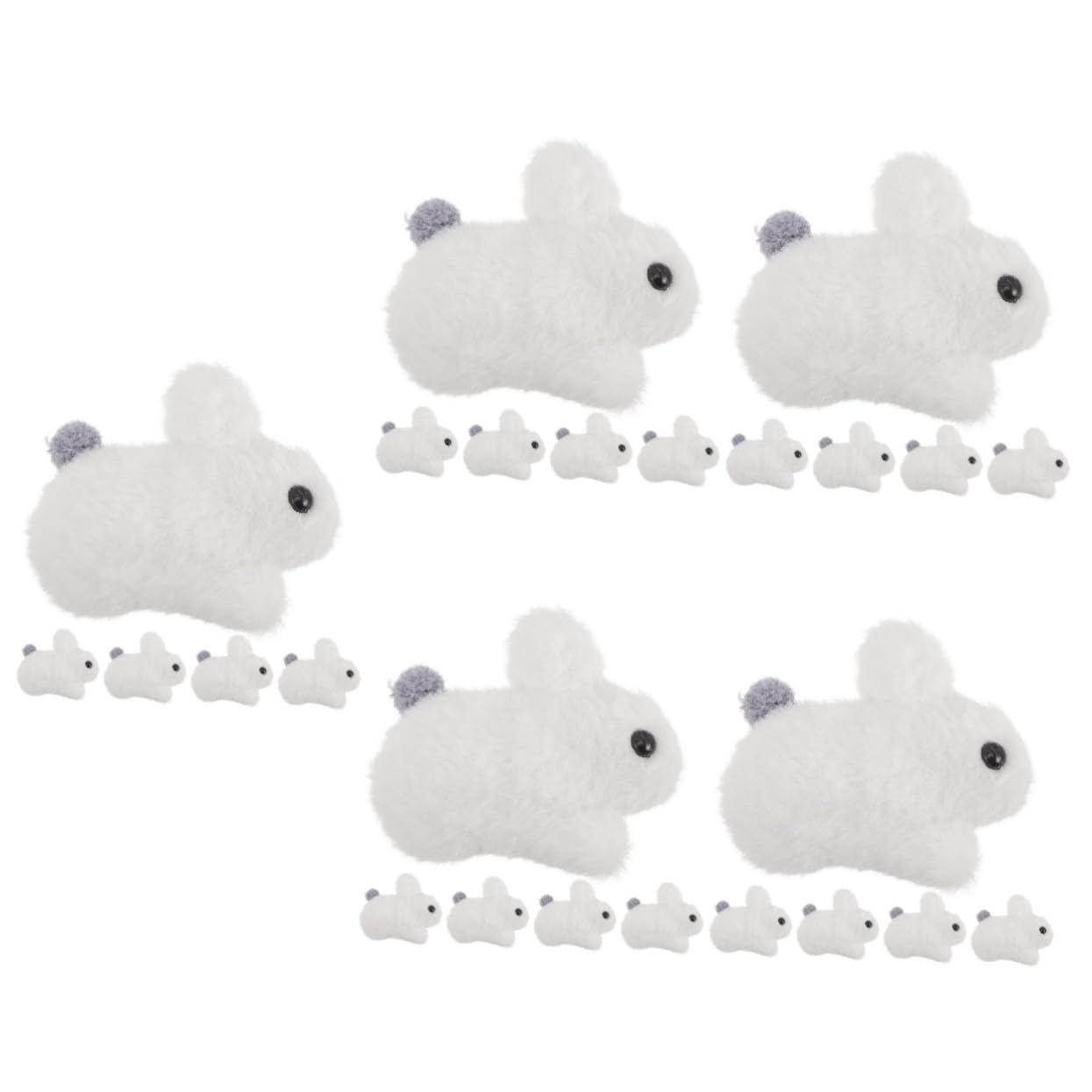 ibasenice 25piezas Colgantes De Conejo De Peluche Llaveros y Adornos Para Mochilas Decoración Adorable Para Bolsos y Accesorios De Fiesta