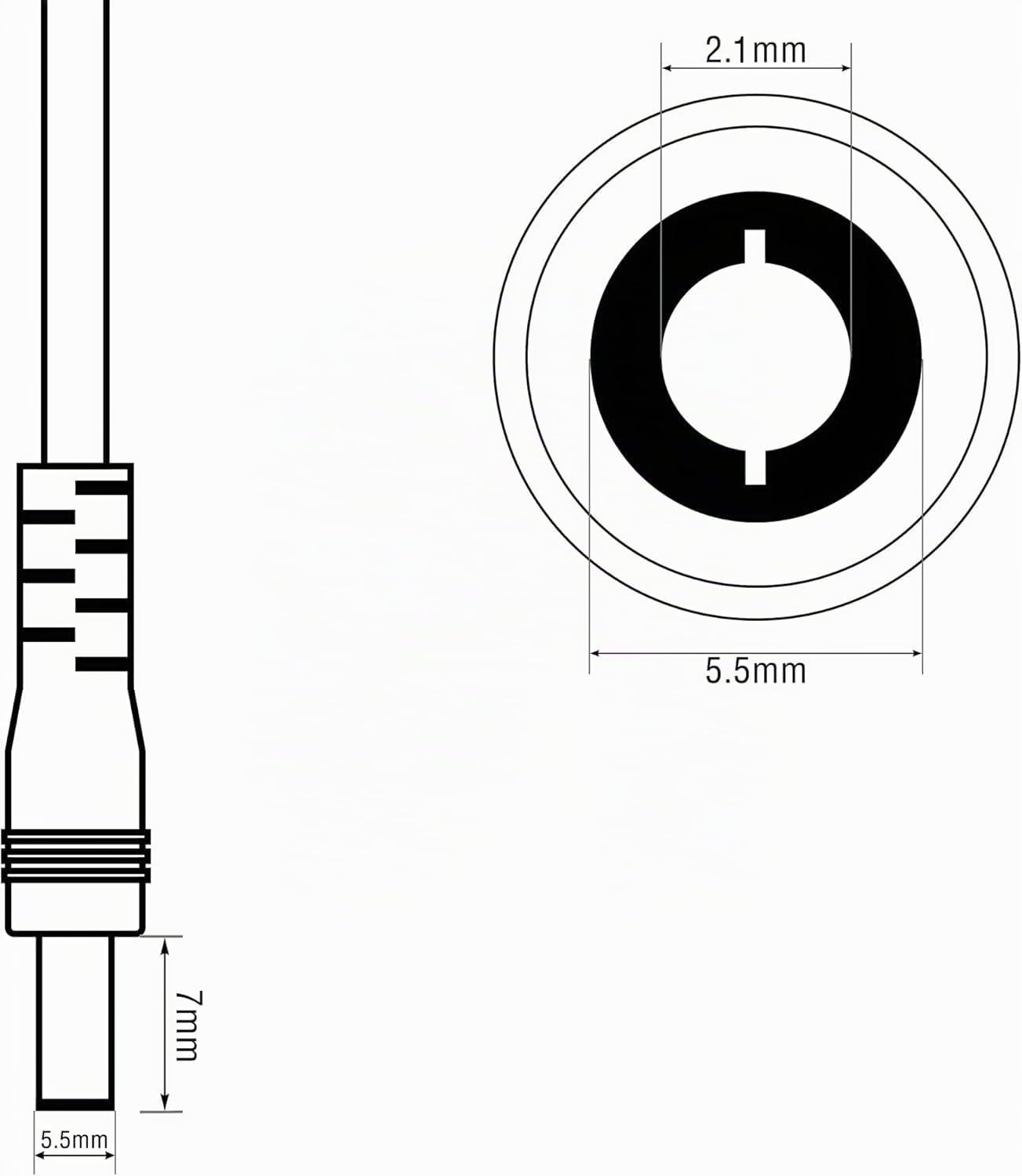 LEICKE Cargador 42V 2A de batería Patinete/Scooter/Bicicleta eléctricas Compatible 36V | Redondo Conector 5,5mm x 2,1mm Cargador para Scooter y Bicicleta eléctricas | TÜV
