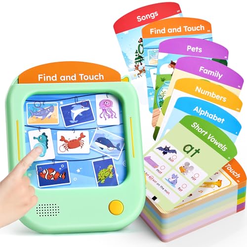 JoyCat Kids Learning Tablet, Phonics Talking Flash Cards, Learn to Read with 156 Pages, 40+ Themes,...