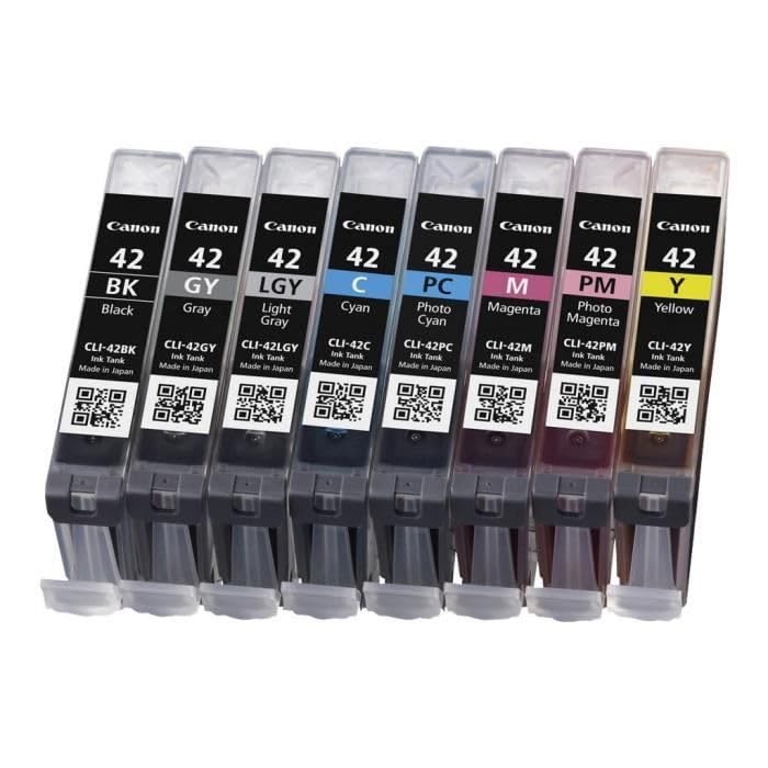 Canon CLI 42 8 original Tintenpatrone Multipack BK/GY/LGY/C/M/Y/PC/PM für Pixma Drucker PRO100 PRO100S – Bild 4