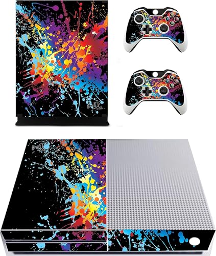 the sticker studio ltd - the sticker studio ltd Compatible with/Replacement for Paint Splat Sticker/Skin xbox one s Console & Remote controller stickers, xbs5