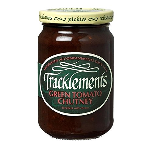 Chutney de tomates vertes Tracklements pot 325g condiment original lot de 6