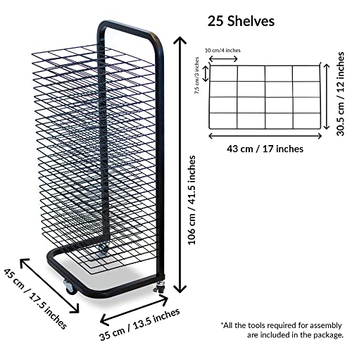 Rangement toiles de séchage ODOXIA idéal pour libérer les tables de classe - 6