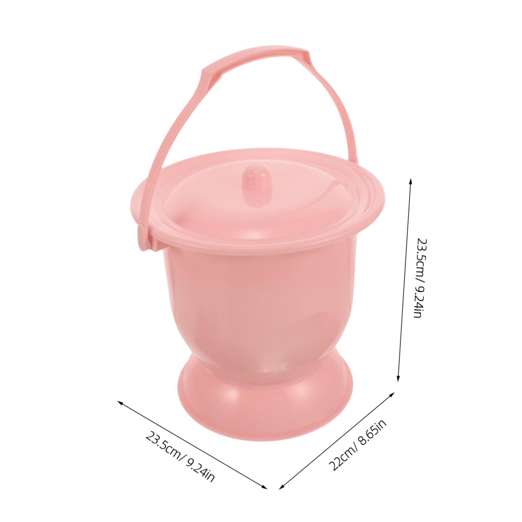 FRCOLOR Plastics Urine Pots for Home Bedside Urine Bucket Lid Spittoon Urine Pot for Camping Easy to Wash