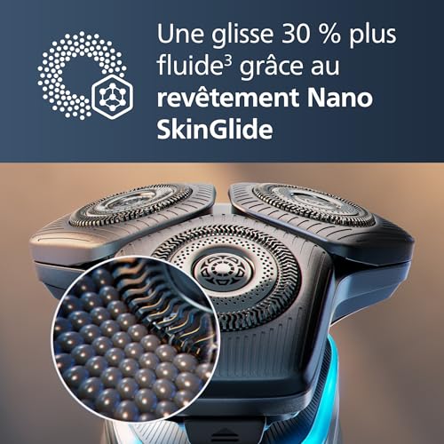 Rasoir électrique PHILIPS S9000 Wet & Dry Technologie SkinIQ Lames Lift & Cut - vue 8