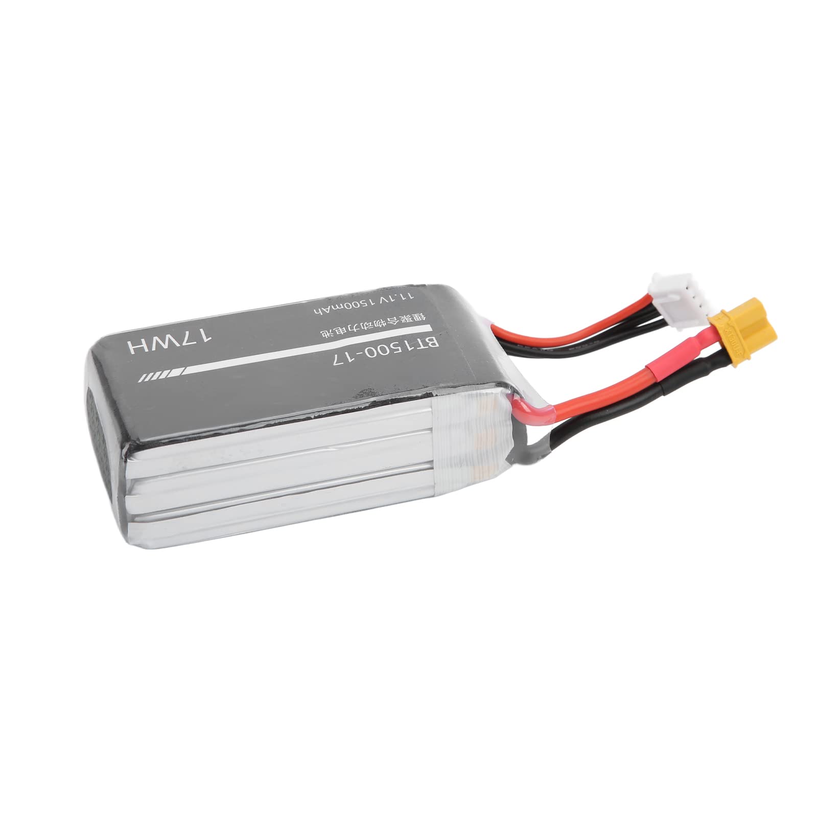 per batteria rc lipo, 11.1v 1500 mAh 3s ad alta capacità, connettore XT30, durevole per auto RC, per barca RC, per aereo RC, potenza forte, prestazioni di lunga durata