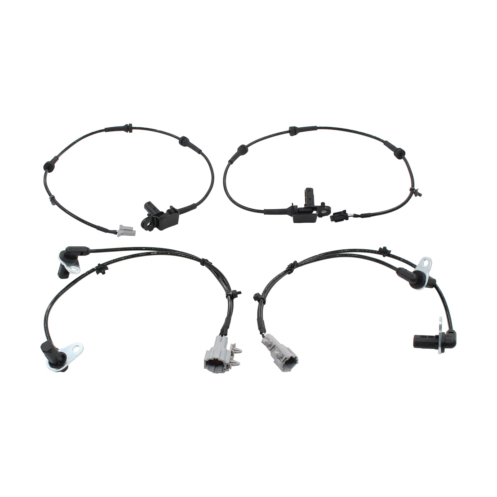 DriveFix 4pcs Front Rear Left and Right ABS Wheel Speed Sensor for Infiniti G35 2003-2006, Nissan 350Z 2003-2009
