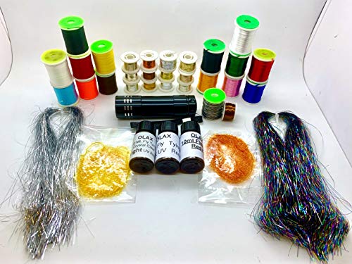 Olympian Kit de Montage de Mouches, Étau, Torche, Colle, Thread, Tinsel, Bobine, Ciseaux, Pince - Image 4