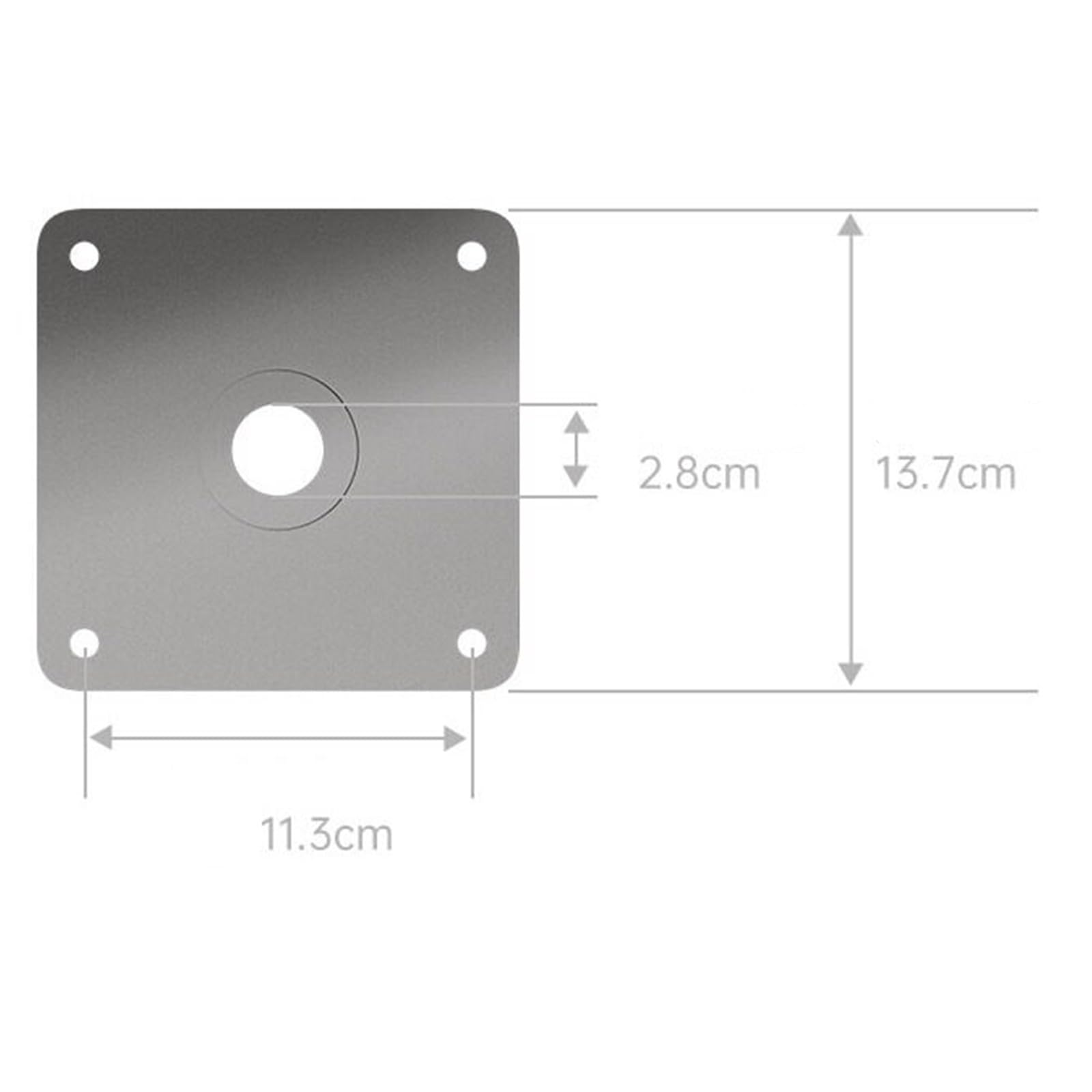 Aulas Soporte for proyector: aleación de Aluminio montado en la Pared, Universal, diseño un Solo Orificio, telescópico, Ajustable Altura(Grey,Pequeño)
