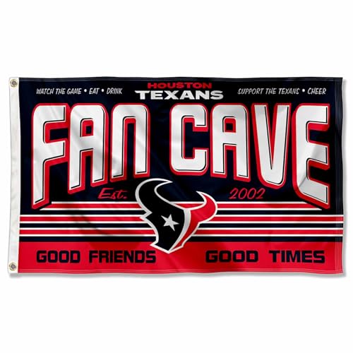 Houston Texans Fan Man Cave Banner Flag