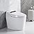 TDH Smart Toilet, Tankless Bidet Toilet for Bathrooms with Heated Bidet Toilet Seat & Foot Sensor Operation, Warm Water Sprayer & Dryer, Tankless Toilet with Remote Control