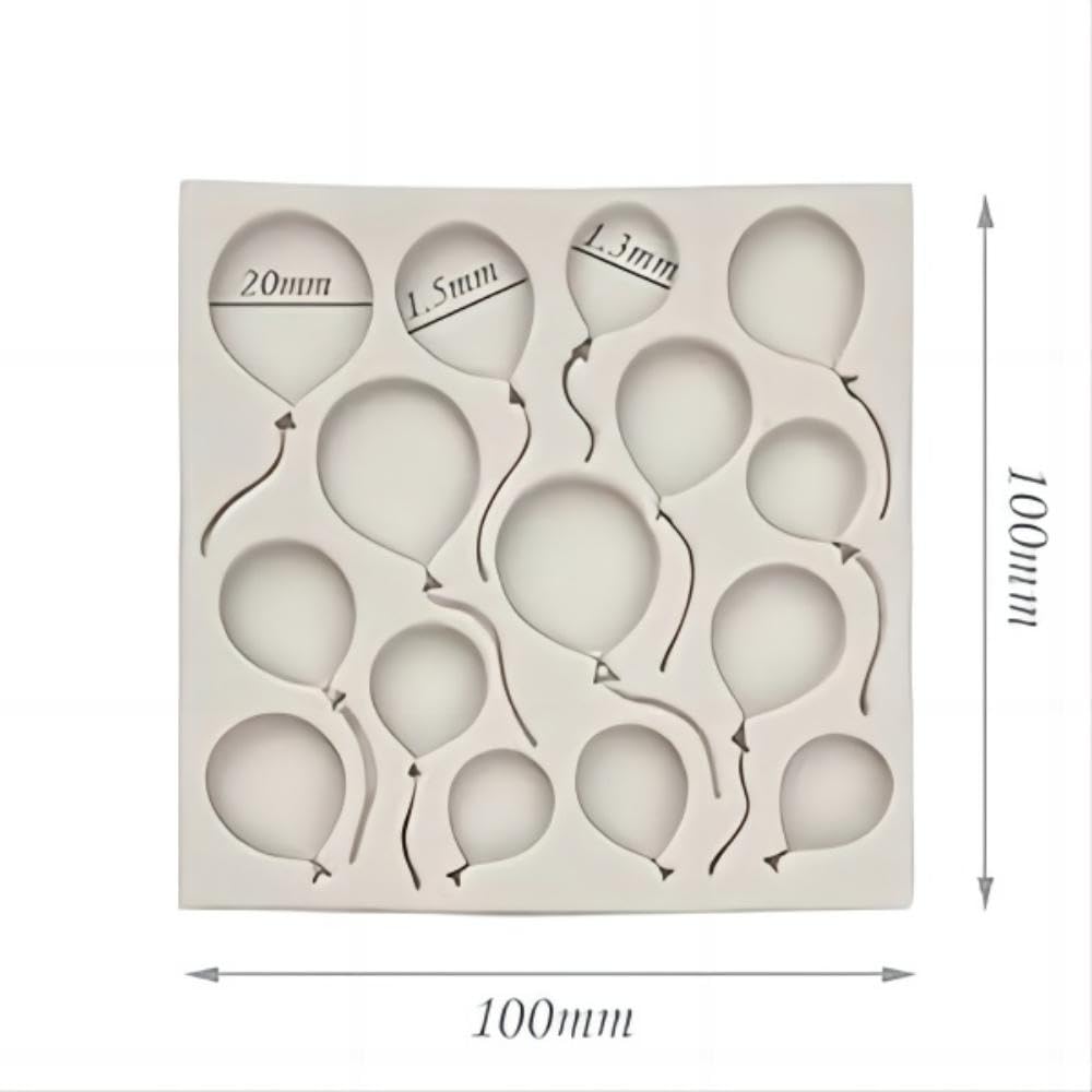 Stampo in Silicone Fondente Stampi per Caramelle Palloncini per Torte 3D Mini Decorativo Stampi Fai da Te per Cioccolato Gelatina Biscotti Torte, Grigio Chiaro
