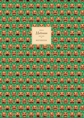 Halloween Notebook - Lined Pages - A4 - Premium: (Green Edition) Fun notebook 192 lined pages (A4 / 8.27x11.69 inches / 21x29.7cm)
