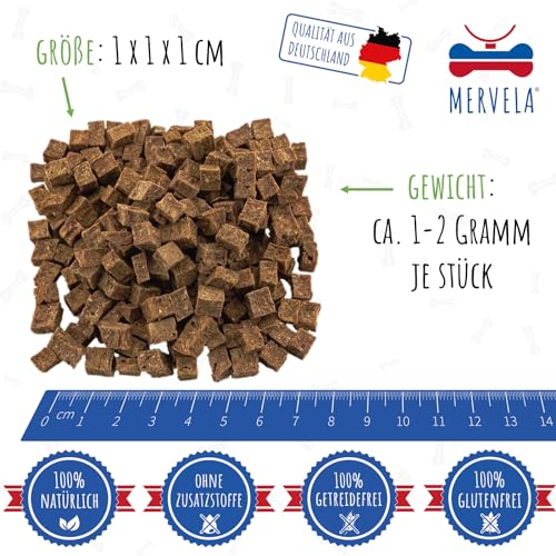 MERVELA® Leckerli Pferd | 300 g | für allergische Sensible hypoallergene Hunde | ideal für Training & Belohnung | Kausnack getreidefrei & monoprotein