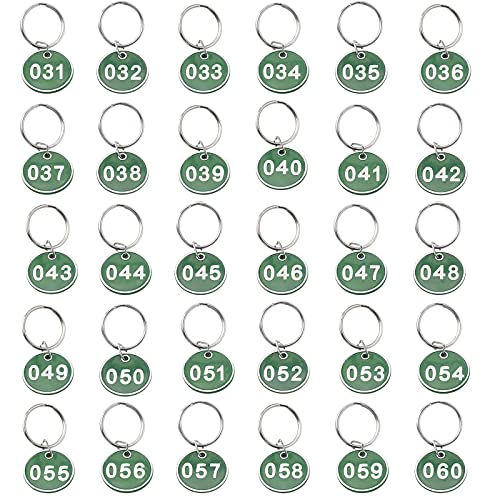 green key ring 30Pcs Elastic Hair Band For Girls Women Plastic Spiral Bracelet With Key Farbiger Schlüsselanhänger Fitness Spiral Lanyard Used In The Gym Swimming Pool In Pet Luggage(031- 060) Cover