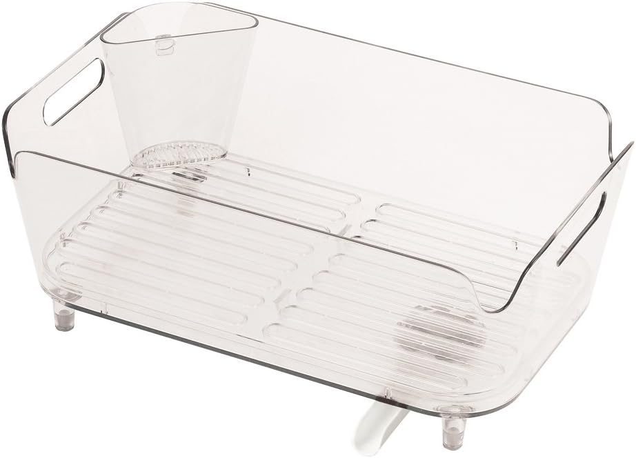 Pearl Metal HB-3731 Drainer Basket Set, Clear, Width 15.0 x Depth 9.4 x Height 5.9 inches (38 x 24 x 15 cm), Clear