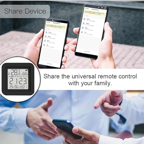 Image of Protium Smart WiFi Temperature Humidity Sensor with IR Remote Control for Home Automation