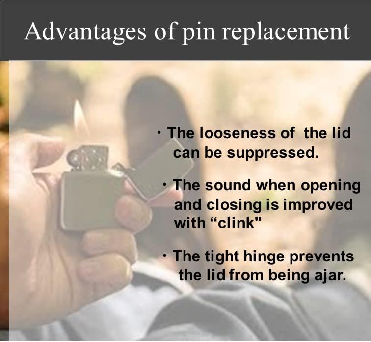 Miniatura 7 de Kit de reparación universal de repuesto para encendedor de 5 piezas, pasador de bisagra con instrucciones (idioma español