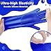 Maiiu Pet Grooming Gloves—Heat Resistant Dog Washing Gloves with High-Density Teeth, Dog Bath Scrubber with Enhanced Five Finger Design, Silicone Gloves for Dogs and Cats Bathing, Massage (Dark Blue)