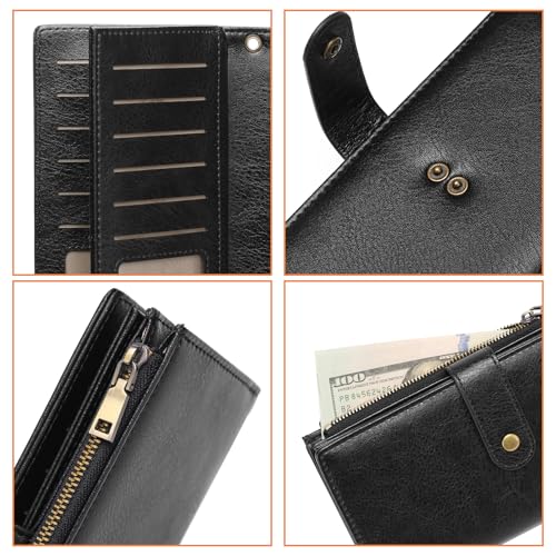 Image of GOIACII Women's Wristlet Wallet Black