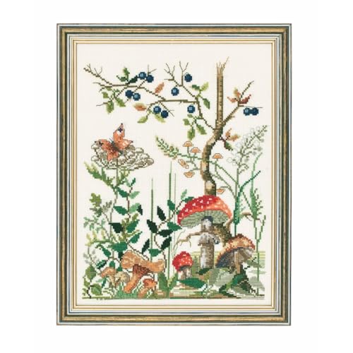 Kit de broderie au point de croix Permin sol forestier pour surmonter le stress quotidien