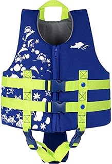 Kids Swim Vest - Children Float Jacket Vest with Adjustable Safety Strap, Toddler Pool Floaties for Begin to Swim, Infant Buoyancy Swim Trainer Vest for Boys & Girls 10-30 kg /2-9 Years