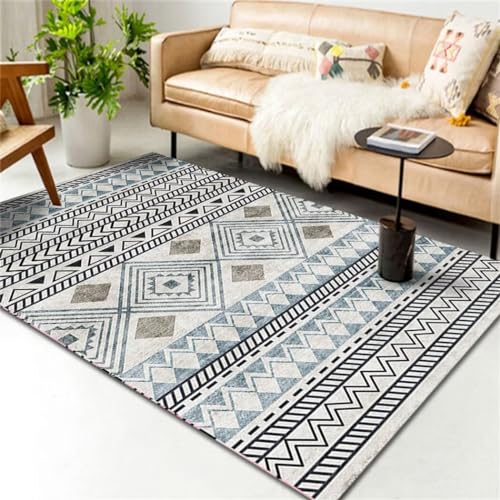 Tapis de salon lavable et grand tapis doux de chambre 160x200 - 2