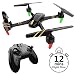REMOKING RC Drone Racing Quadcopter Headless Mode 2.4GHz 360°flip 4 Channels Altitude Hold Indoor and Outdoor Sport Game Good for Children and Adult as Gifts 12mins Long Flight Time - Black
