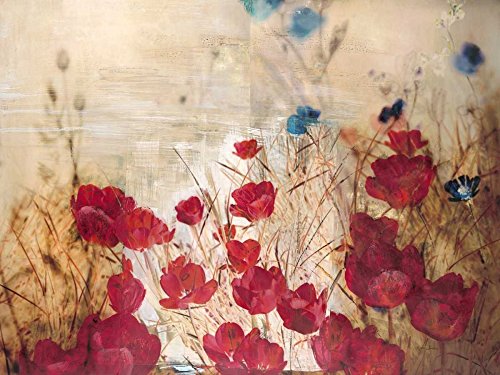 Tableau Jardin de Tulipe Matina Theodosiou | Toile Encadrée Haut de Gamme Feeling at home 80x107