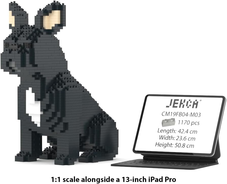 JEKCA French Bulldog 04S-M03 | Dog Plastic Building Blocks | Age 14+