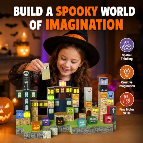 Halloween Magnetic Building Blocks--137 Pcs DROPS TO (MULTICOLOR SET ONLY) - image 3