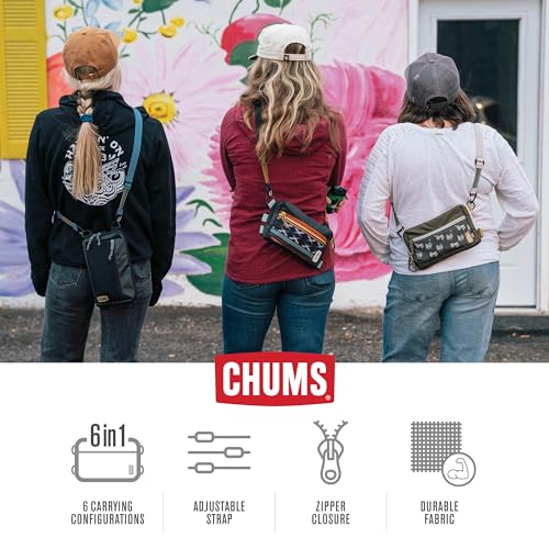 Image of Chums Rover Crossbody Sling Bag for Women & Men - Convertible, Multi-Pocket Day Pack for Travel