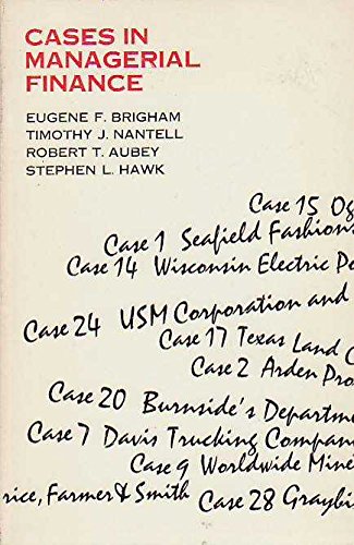 Cases in managerial finance 003081135X Book Cover