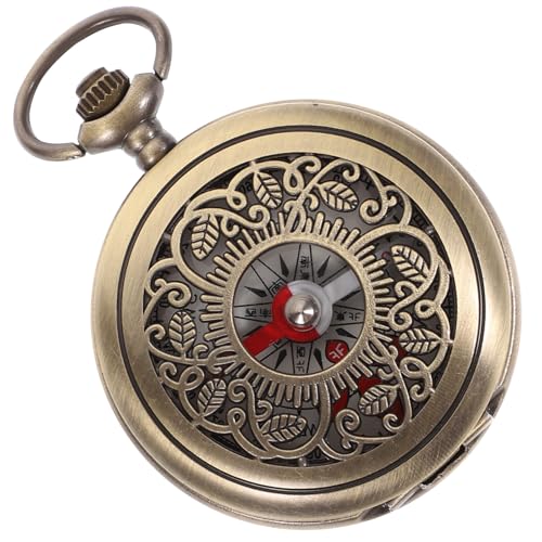Brújula vintage Veemoon estilo reloj de bolsillo miniatura 1