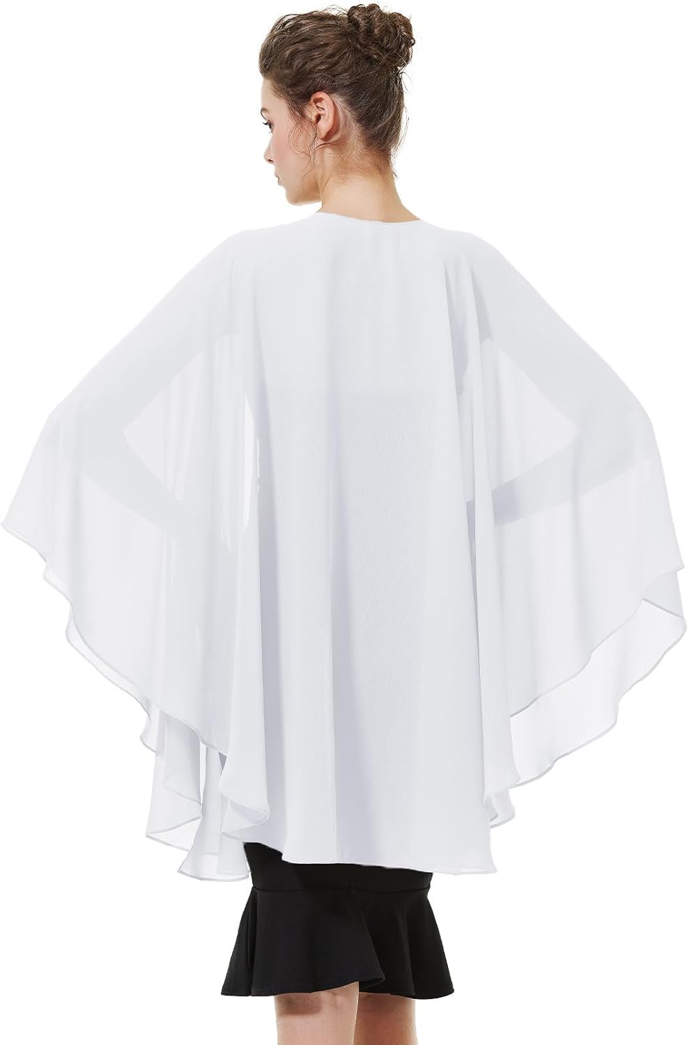 BEAUTELICATE Chiffon Shawl Bridal Wedding Wrap Long Evening Scarves Scarf - Image 3