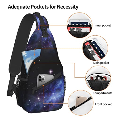 ASYG Galaxy Printed Sling Bag Star Crossbody Chest Daypack Casual Backpack Women Shoulder Bag For Travel Picnic2